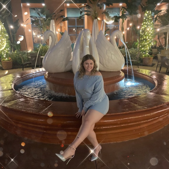 Blue pearl sweater dress size large - Picture 1 of 2